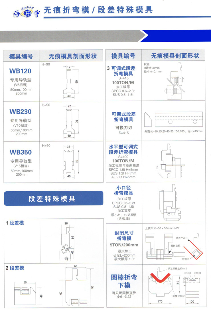 无痕折弯模-段差特殊模具的图片